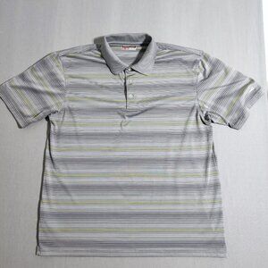 Grand Slam Active wear / Golf polo shirt men's size XL grey with grey and yellow